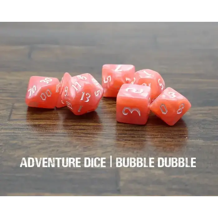 Adventure Dice 7-Piece RPG Dice Set: Food Themed