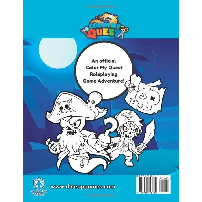 Dice Up Games Color My Quest: Into the Ghostship Adventure Book