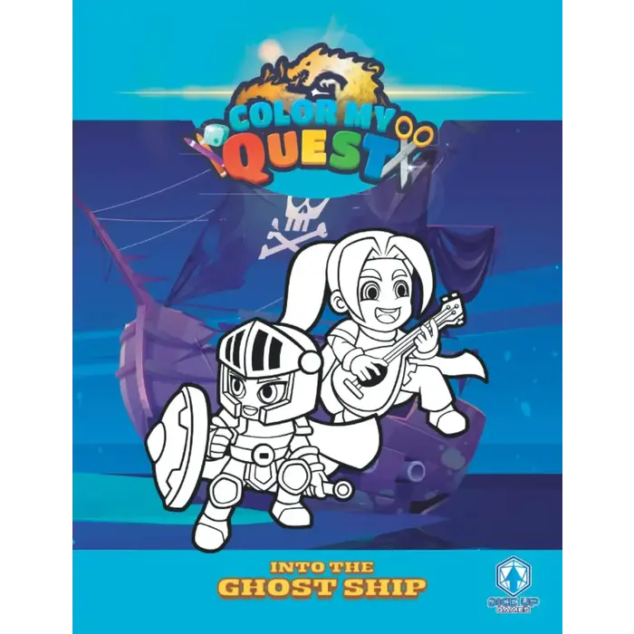 Dice Up Games Color My Quest: Into the Ghostship Adventure Book