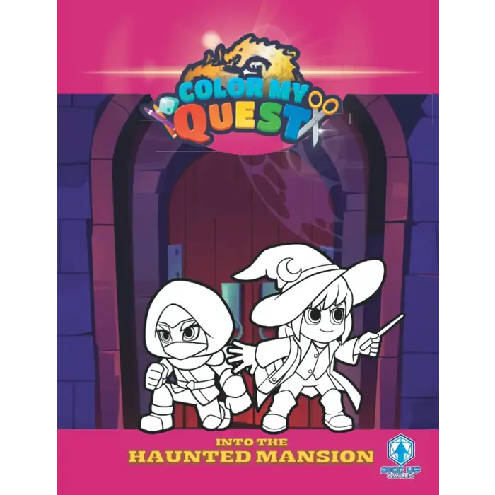 Dice Up Games Color My Quest: Into the Haunted Mansion Adventure Book