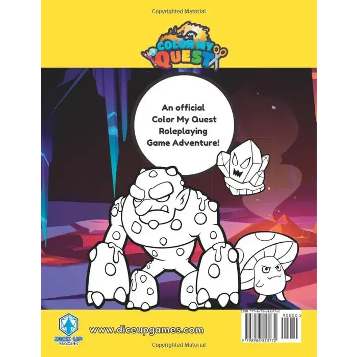 Dice Up Games Color My Quest: Into the Troll's Cave Adventure Book