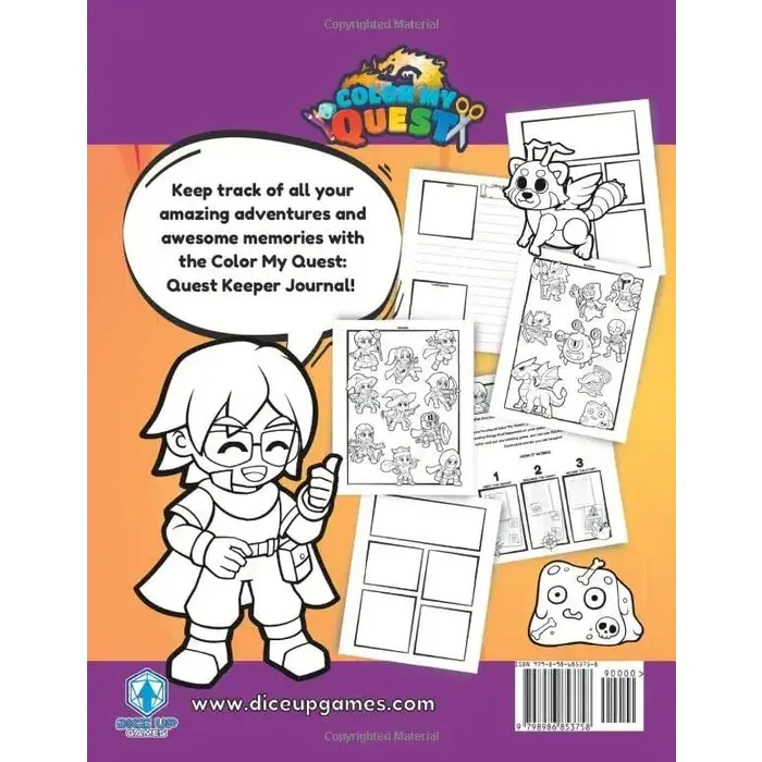 Dice Up Games Color My Quest: Quest Keeper Journal