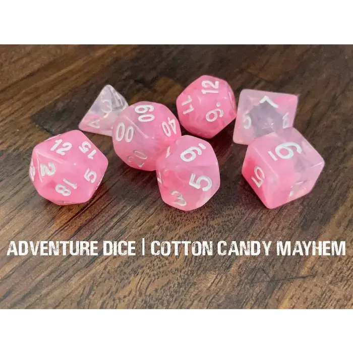 Adventure Dice 7-Piece RPG Dice Set: Food Themed