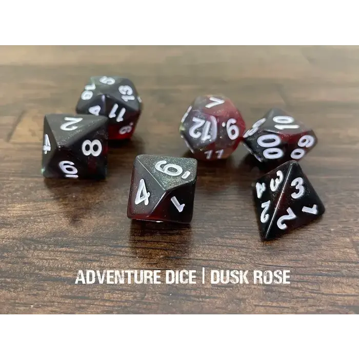 Adventure Dice 7-Piece RPG Dice Set: Plants