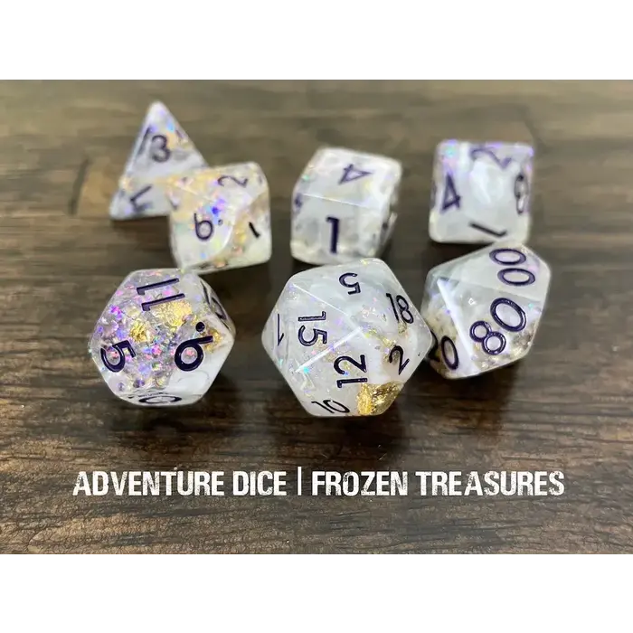 Adventure Dice 7-Piece RPG Dice Set: Water Themed