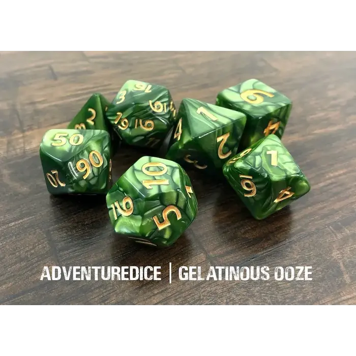 Adventure Dice 7-Piece RPG Dice Set: Large