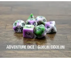 Adventure Dice 7-Piece RPG Dice Set: Creatures Goblin Eidolon
