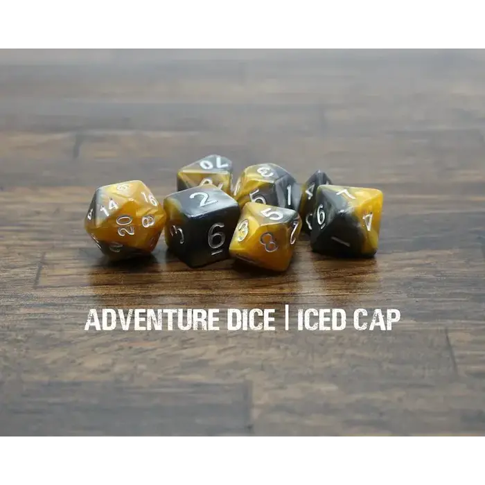 Adventure Dice 7-Piece RPG Dice Set: Food Themed Iced Cap
