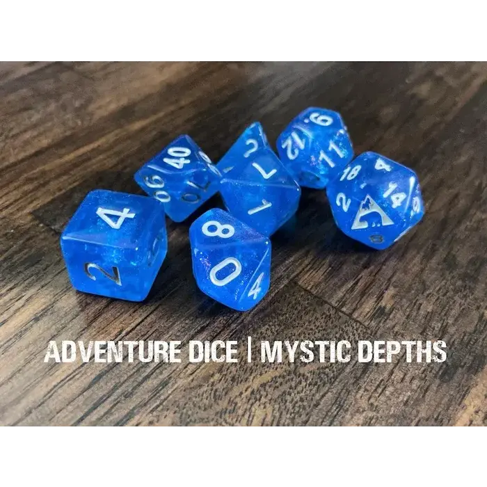 Adventure Dice 7-Piece RPG Dice Set: Mystic Depths
