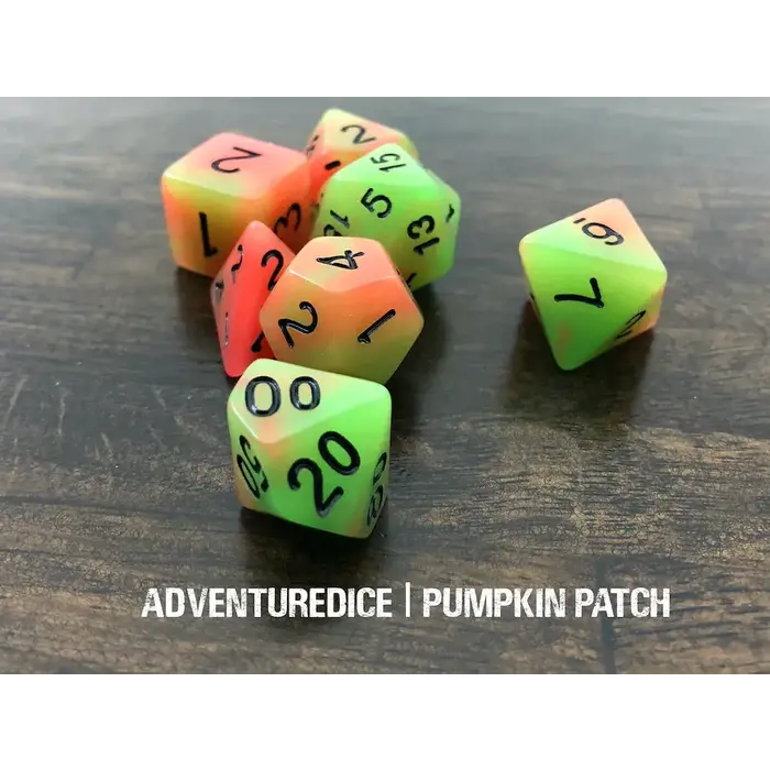 Adventure Dice 7-Piece RPG Dice Set: Food Themed