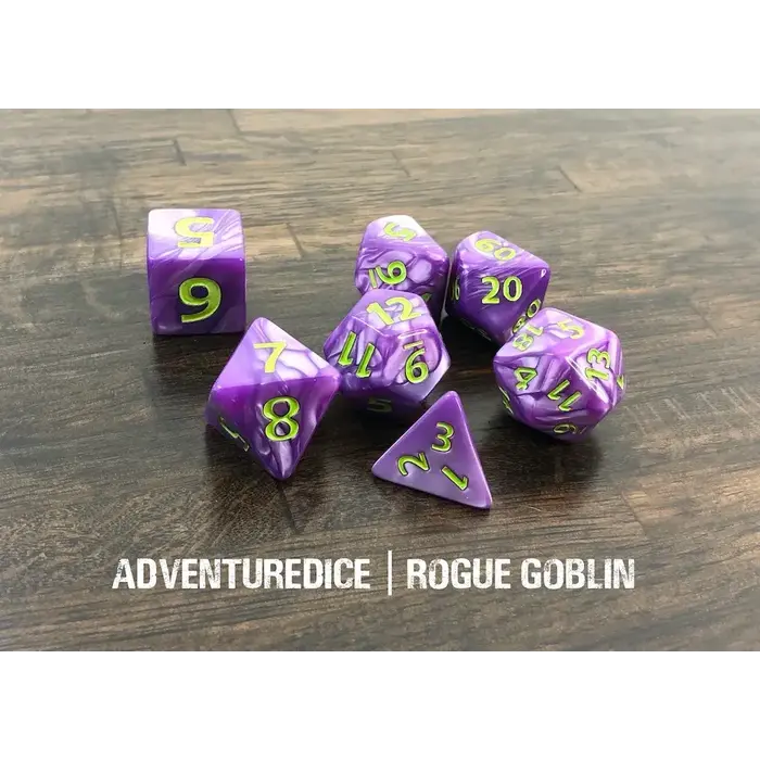 Adventure Dice 7-Piece RPG Dice Set: Large