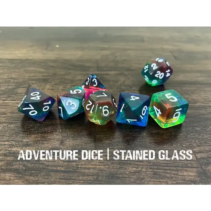 Adventure Dice 7-Piece RPG Dice Set Random Objects