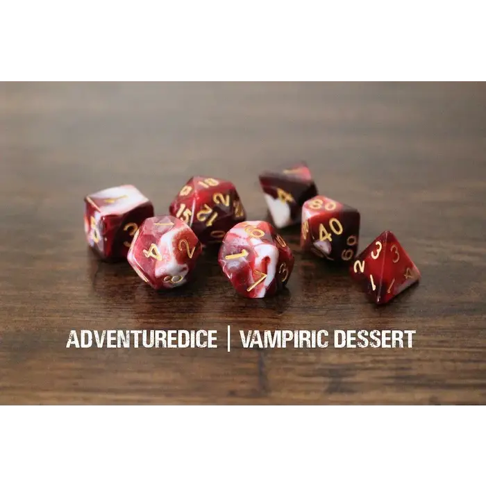 Adventure Dice 7-Piece RPG Dice Set: Ice Cream Dice