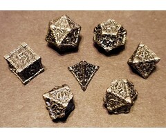 Fifteen4Two Ventures 7-Piece RPG Dice Set - Solid Metal