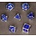 7-Piece RPG Dice Set - Brillant Blood Dagger -