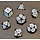 7-Piece RPG Dice Set - Brillant Blood Dagger -