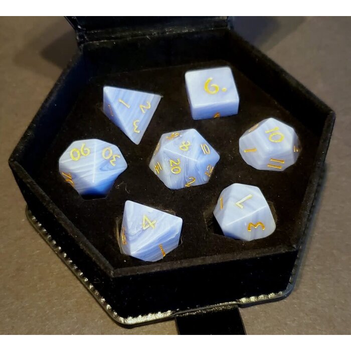 Fifteen4Two Ventures 7-Piece RPG Gemstone Dice Set: