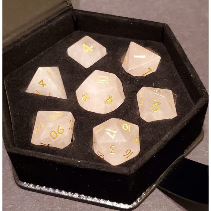 Fifteen4Two Ventures 7-Piece RPG Gemstone Dice Set: