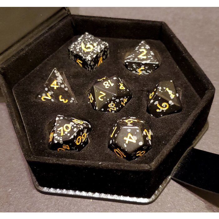 Fifteen4Two Ventures 7-Piece RPG Gemstone Dice Set: