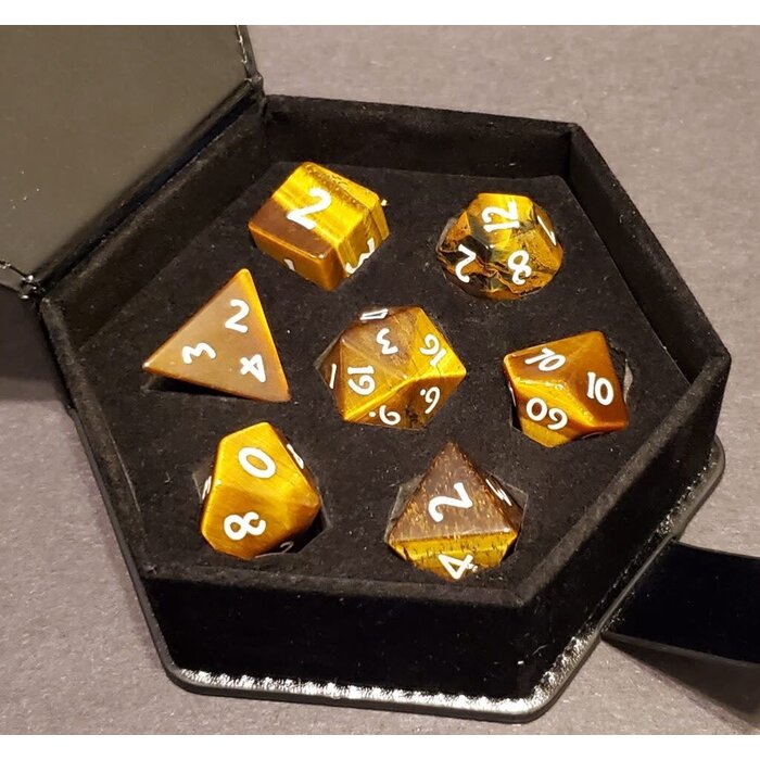 Fifteen4Two Ventures 7-Piece RPG Gemstone Dice Set: