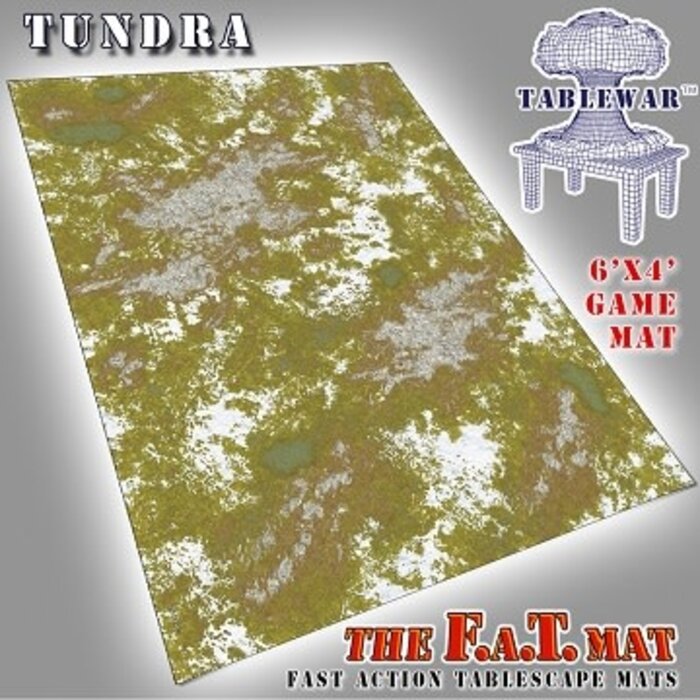 Table War Playmat - F.A.T. Mats (Fatmats): 6' x 4' Tundra