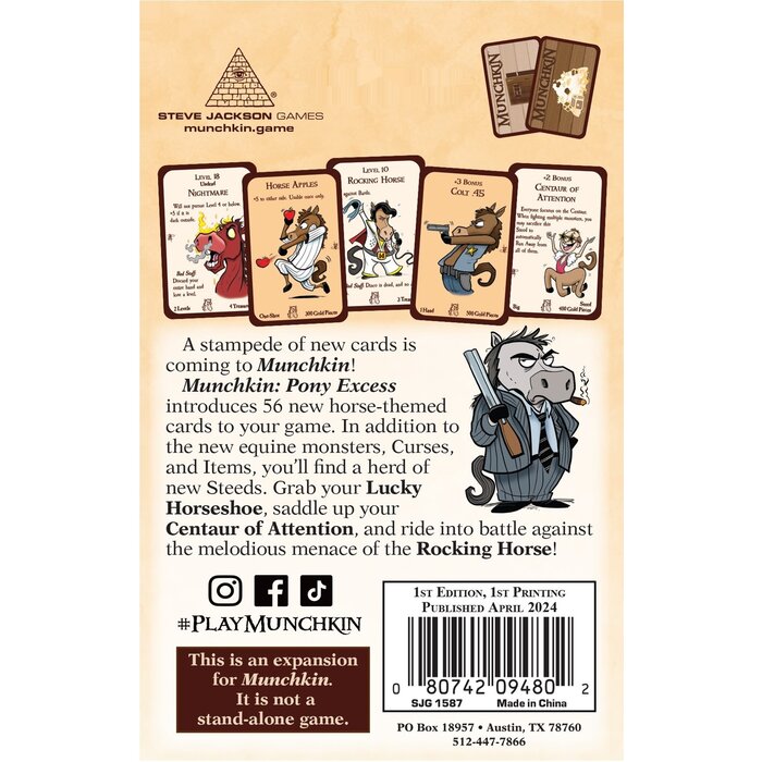 Steve Jackson Games Munchkin: Pony Excess Expansion