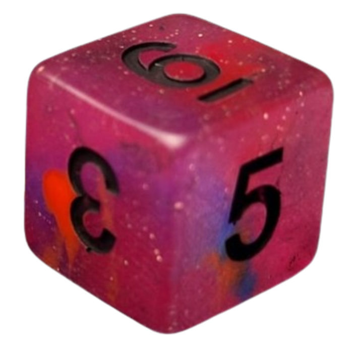 Little Dragon Dice 7-Piece Dice Set: Underworld UV Activated -