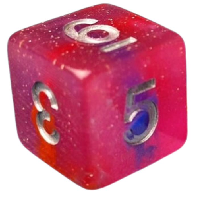 Little Dragon Dice 7-Piece Dice Set: Underworld UV Activated -