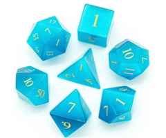 Little Dragon Dice 7-Piece RPG Dice Set: Gemstone -