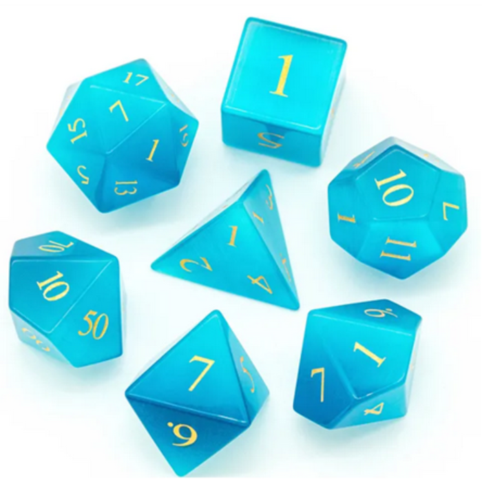 Little Dragon Dice 7-Piece RPG Dice Set: Gemstone -