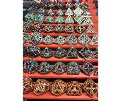 Little Dragon Dice 7-Piece Mystery RPG Dice Set - Hollow Metal