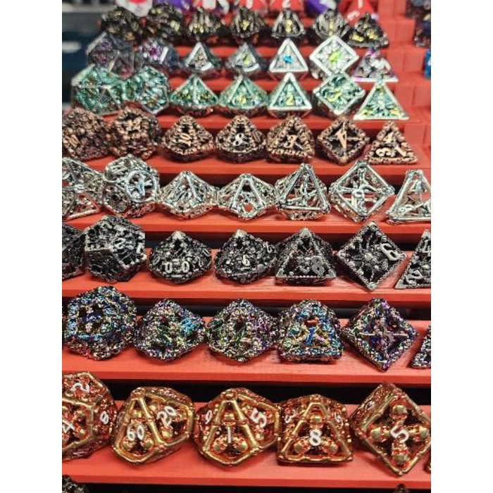 Little Dragon Dice 7-Piece Mystery RPG Dice Set - Hollow Metal