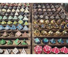 Little Dragon Dice 7-Piece Mystery RPG Dice Set - Metal