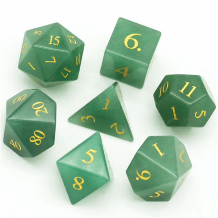 Little Dragon Dice 7-Piece RPG Dice Set: Gemstone -