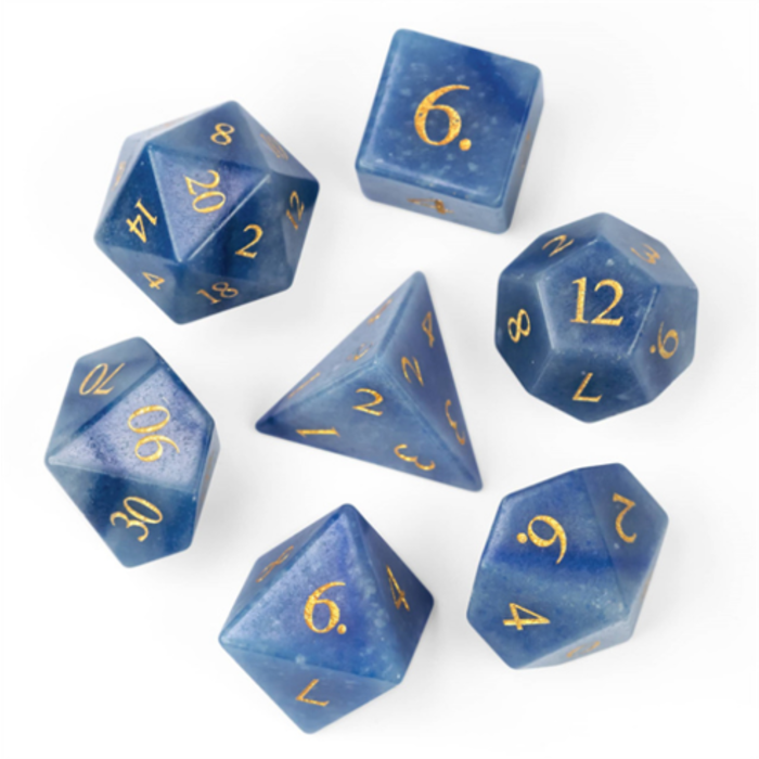 Little Dragon Dice 7-Piece RPG Dice Set: Gemstone -