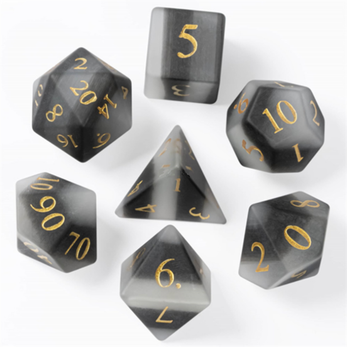 Little Dragon Dice 7-Piece RPG Dice Set: Gemstone -