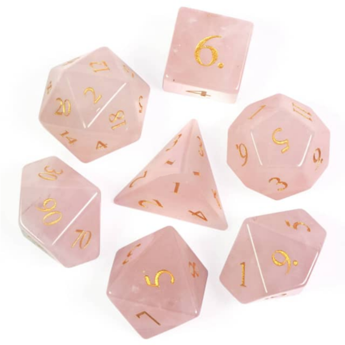 Little Dragon Dice 7-Piece RPG Dice Set: Gemstone -