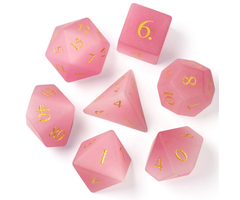 Little Dragon Dice 7-Piece RPG Dice Set: Frosted Cat's Eye -