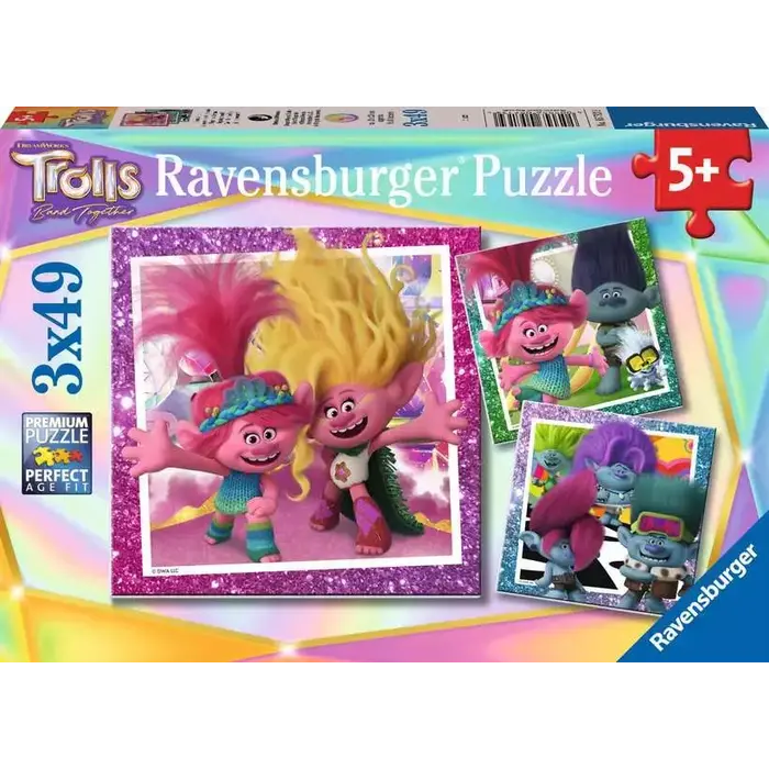 Ravensburger 3x49 pcs - Trolls 3