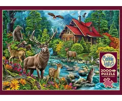 Cobble Hill Puzzles 2000 pcs - Red-Roofed Cabin
