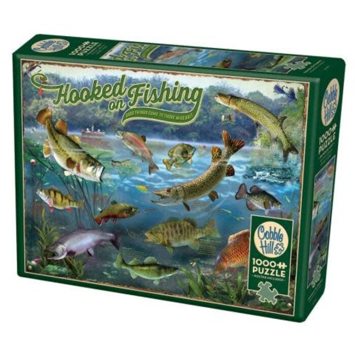 Cobble Hill Puzzles 1000 pcs - Hooked on Fishing