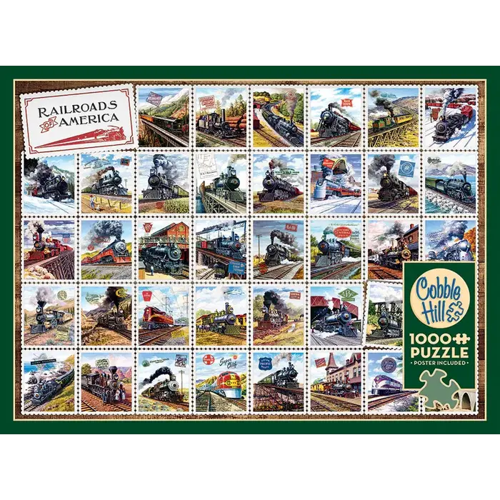 Cobble Hill Puzzles 1000 pcs - Railroads of America