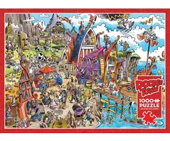 Cobble Hill Puzzles 1000 pcs - DoodleTown: Viking Village