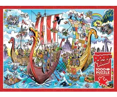 Cobble Hill Puzzles 1000 pcs - DoodleTown: Viking Voyage