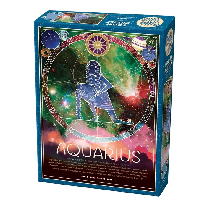 Cobble Hill Puzzles 500 pcs - Zodiac: Aquarius