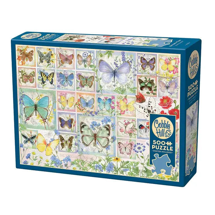 Cobble Hill Puzzles 500 pcs - Butterfly Tiles