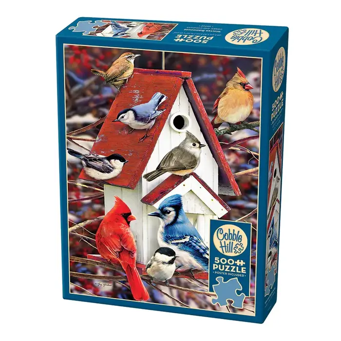 Cobble Hill Puzzles 500 pcs - Winter Birdhouse