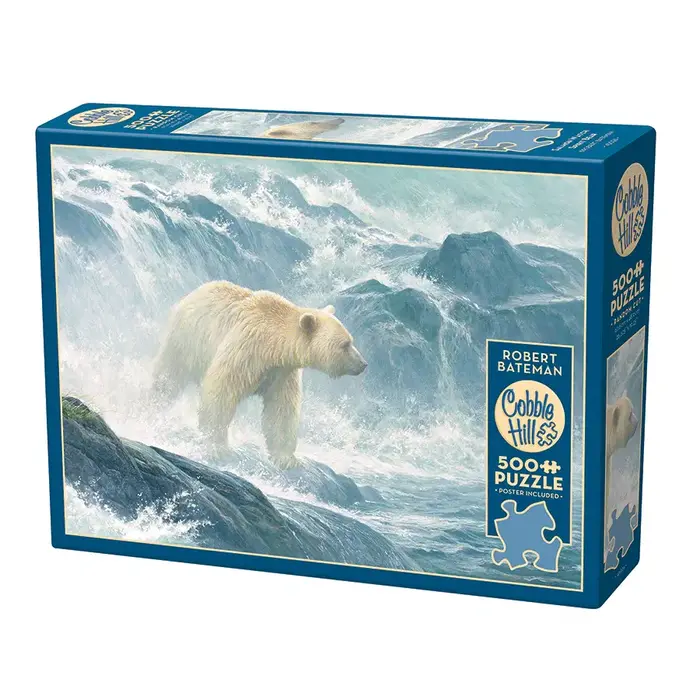 Cobble Hill Puzzles 500 pcs - Salmon Watch - Spirit Bear