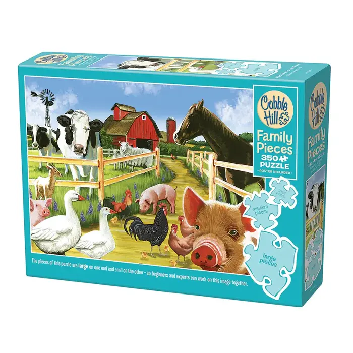 Cobble Hill Puzzles 350 pcs - Welcome to the Farm (Family Puzzle)