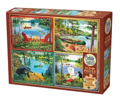Cobble Hill Puzzles 275 pcs - Cabin Country (Easy Handling)